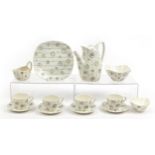 Midwinter Stylecraft four place coffee service comprising coffee pot and four cups with saucers