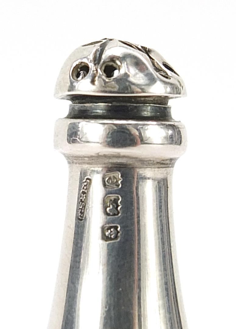 Cornelius Desormeaux Saunders and James Francis Hollings, Edwardian silver caster in the form of a - Image 4 of 4