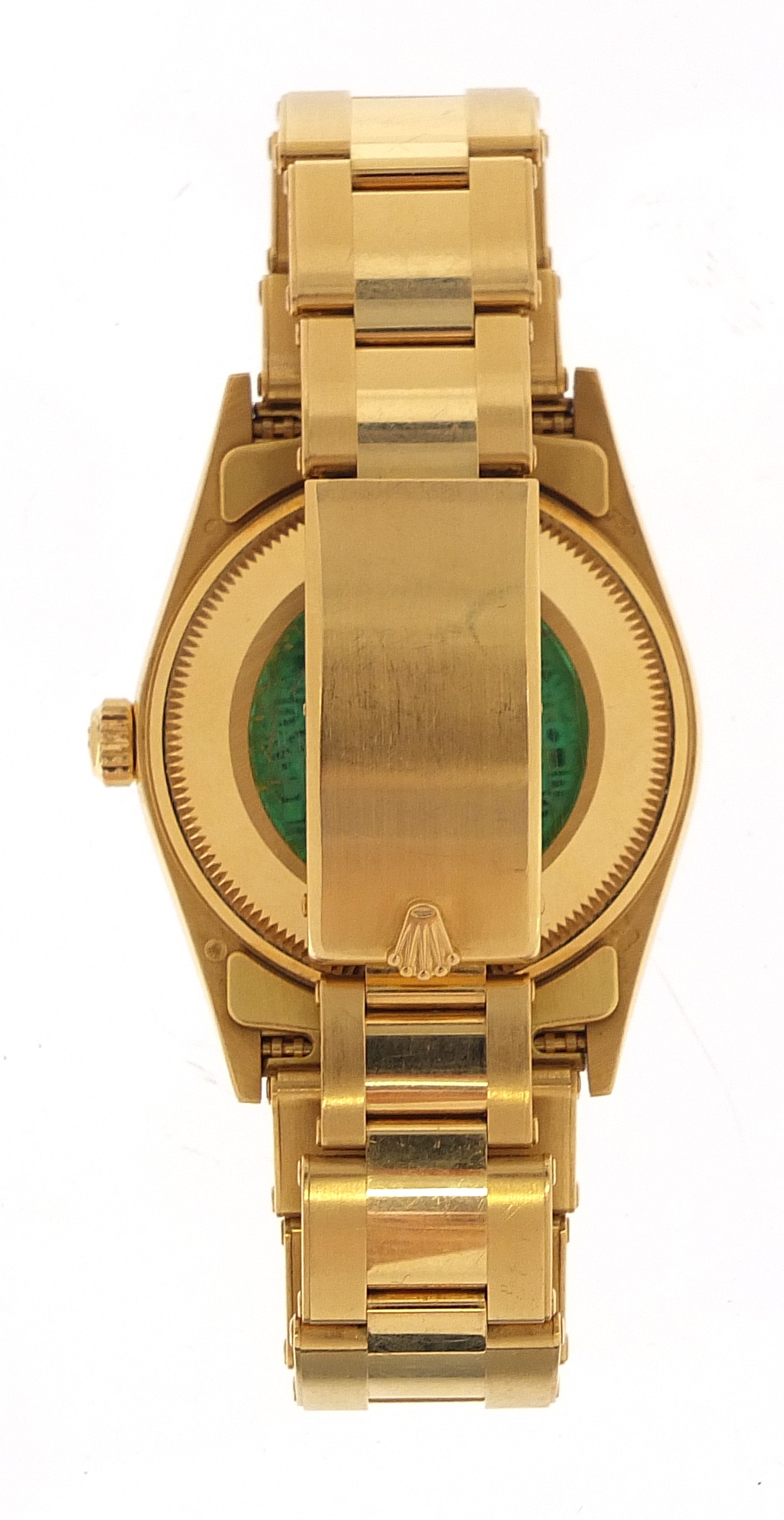 Rolex, 18ct gold gentlemen's Oyster Perpetual Date automatic wristwatch with champagne dial and 18ct - Image 3 of 17