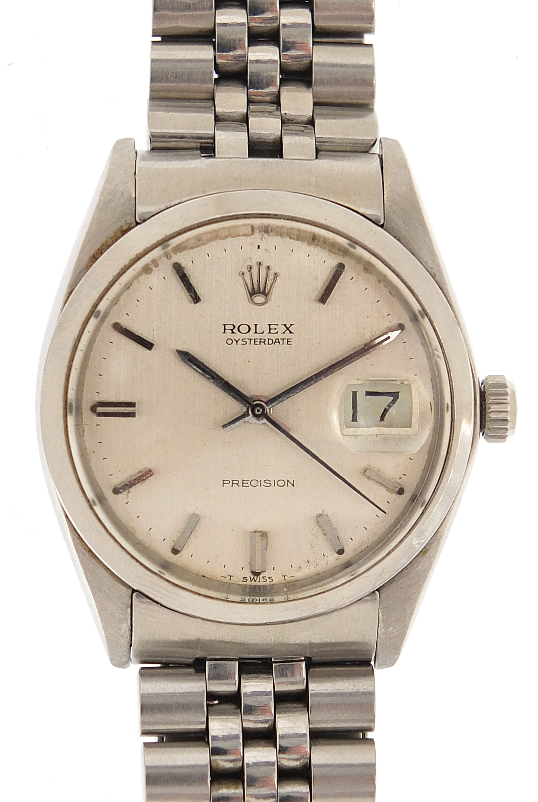 Rolex, gentleman's Oysterdate Precision automatic wristwatch with box, model 6694, serial number