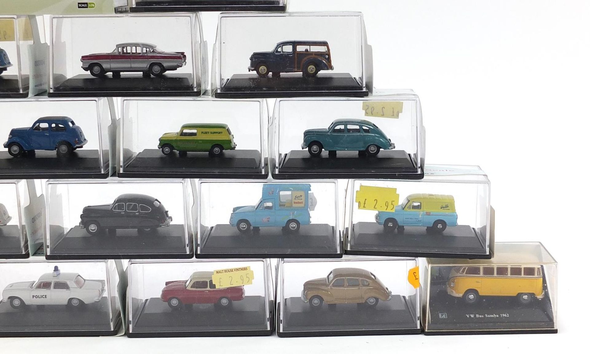 Twenty five Oxford 1.76 scale diecast vehicles with cases together with two Corgi and a Schuco WV - Image 5 of 5