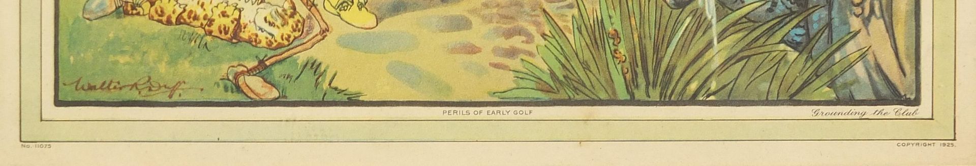 After Walter R Duff - The Perils of Early Golf, set of three golfing interest prints in colour - Image 8 of 13