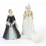 Two collectable china figurines comprising Royal Doulton Janice HN2165 and Coalport 2012 Diamond
