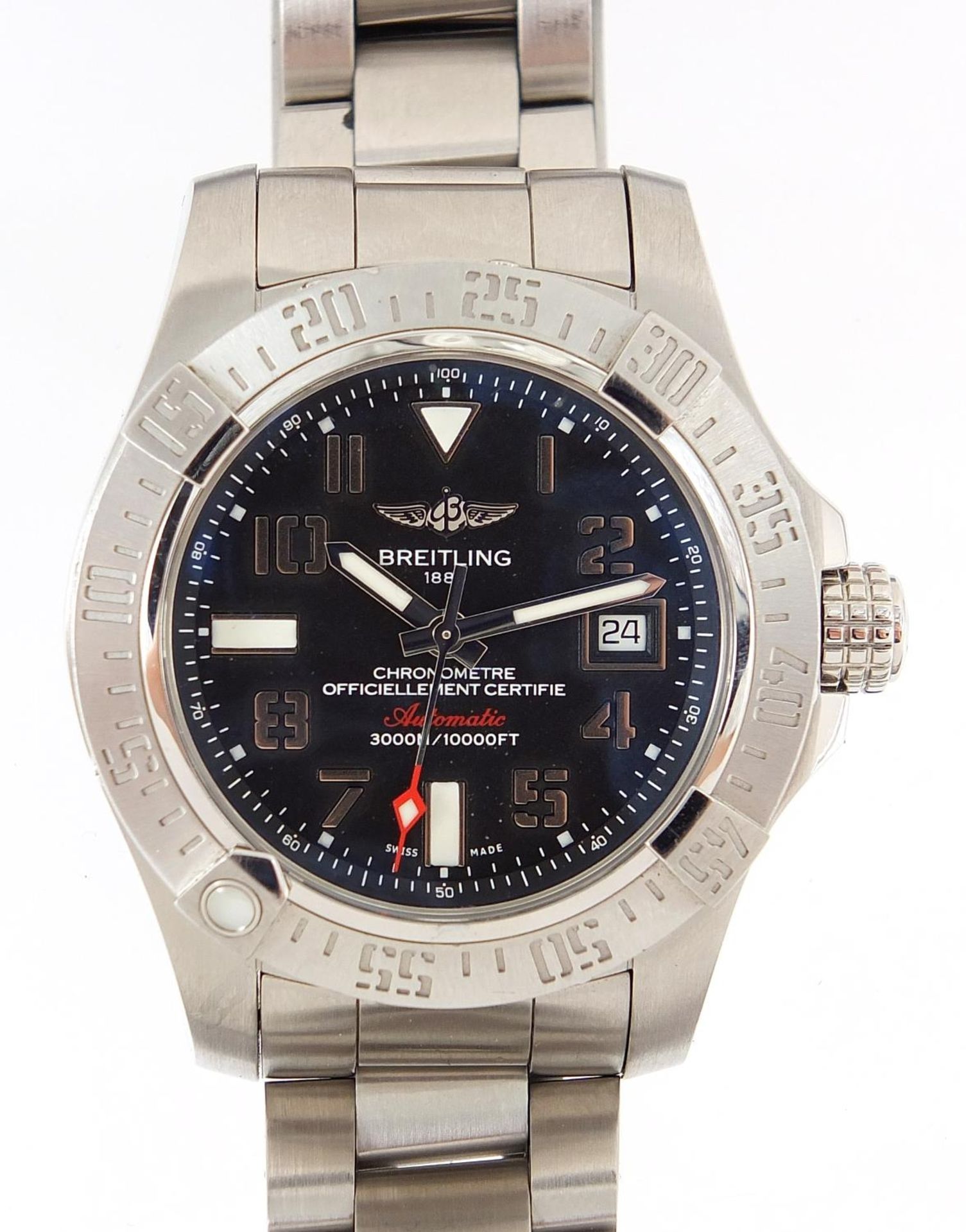 Breitling, gentlemen's Breitling Avenger II Seawolf automatic chronometer wristwatch with date