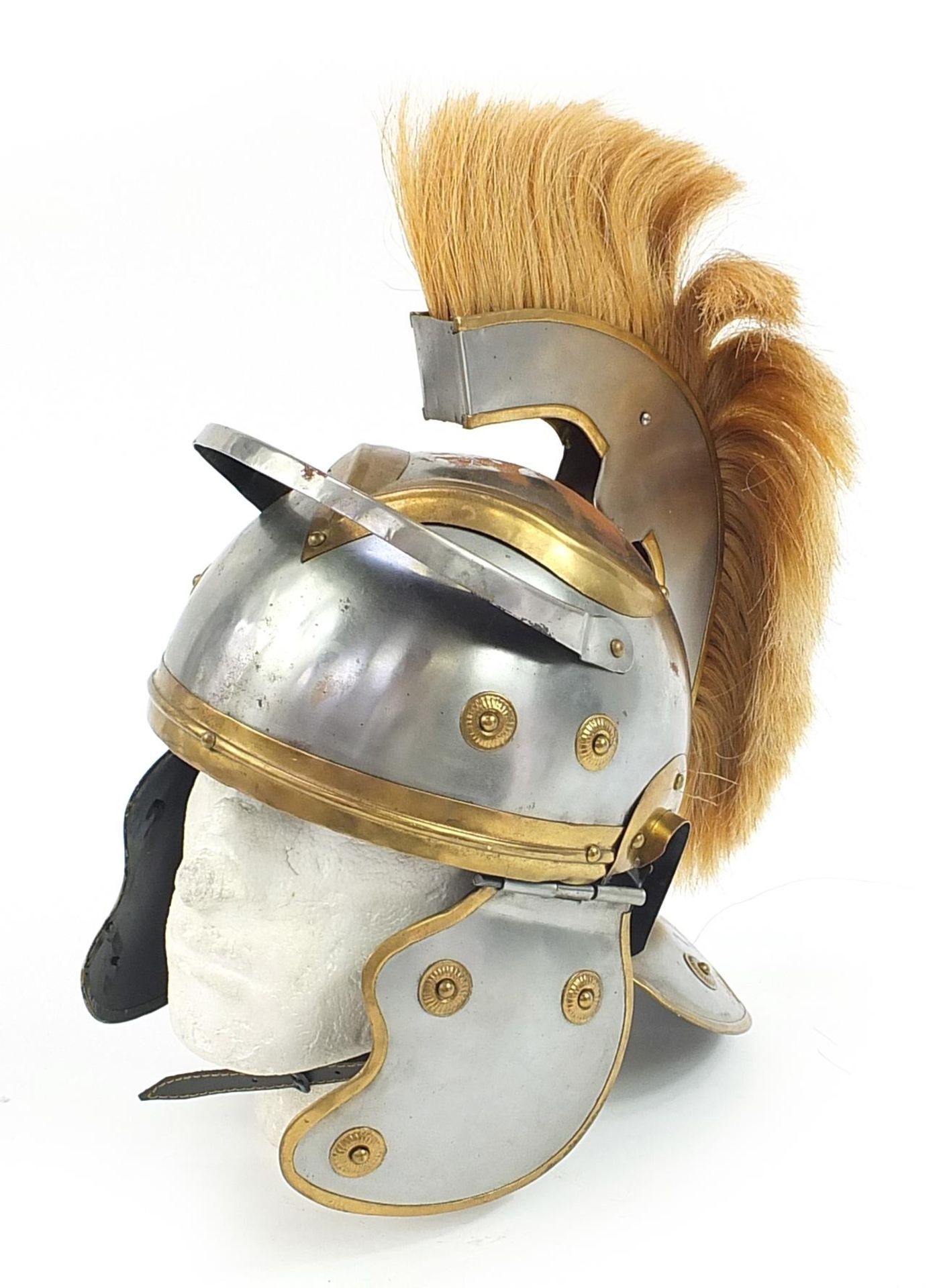 Roman gladiator style helmet