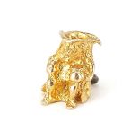 9ct gold Toby jug charm, 1.1cm high, 2.1g