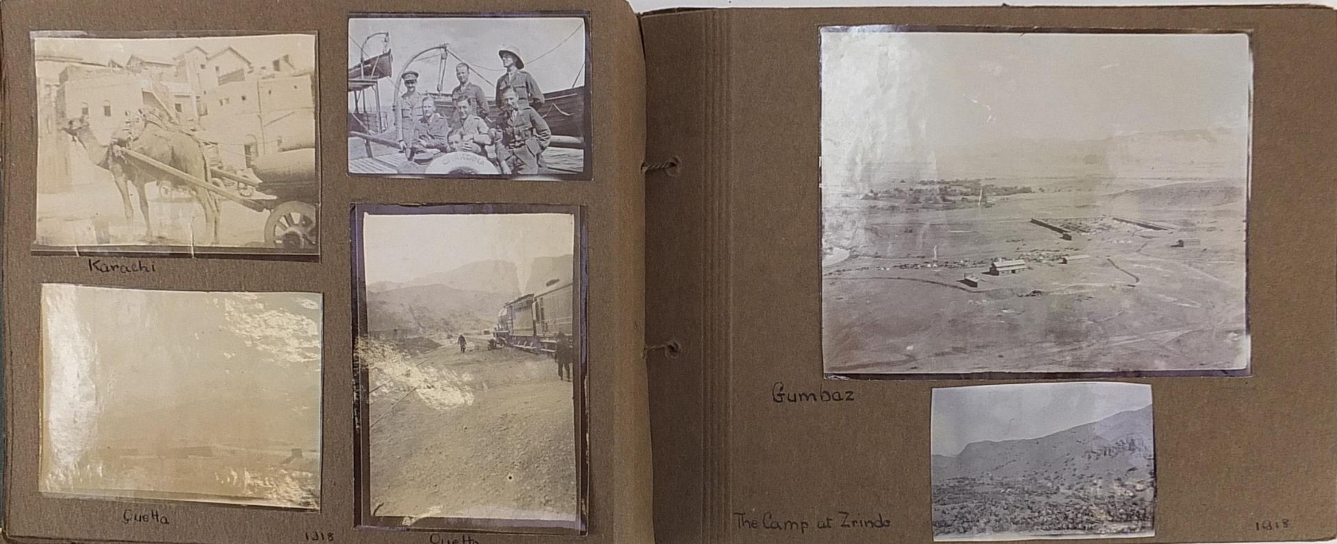 Military interest photograph album relating to the Lancashire Fusiliers including Cape Town and - Image 4 of 6