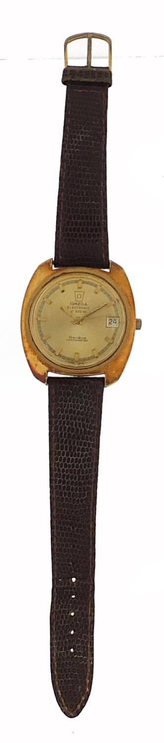 Omega, vintage gentlemen's Omega Electronic F300HZ chronometer wristwatch with date aperture, the - Image 2 of 6