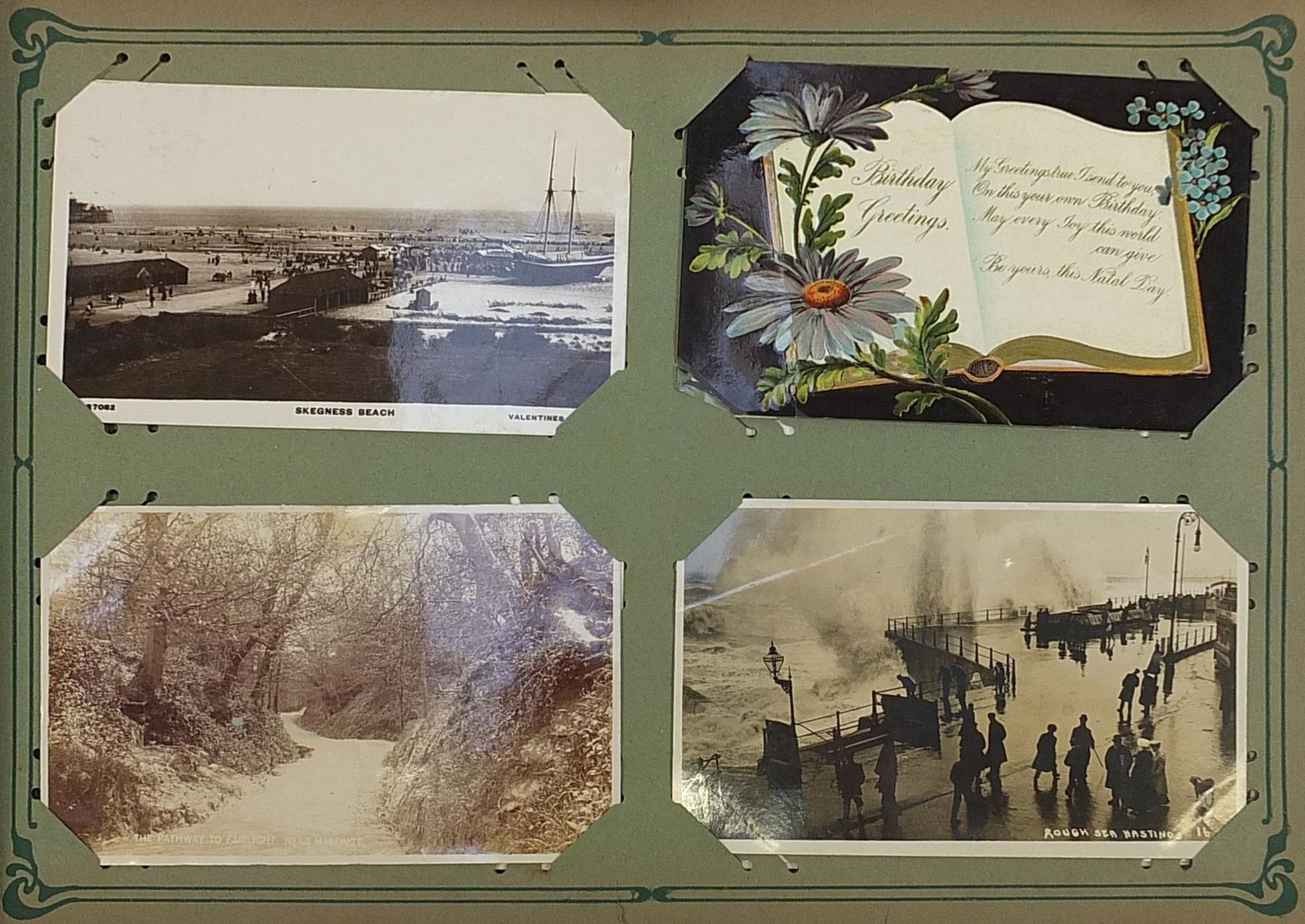 Collection of postcards predominantly arranged in albums including ships, Mabel Lucie Attwell and - Image 19 of 19