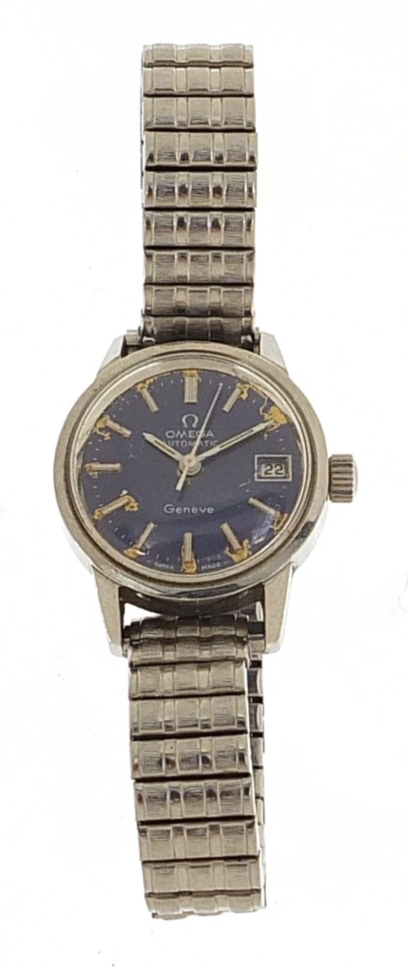 Omega, ladies Omega Geneve automatic wristwatch with date aperture, 22mm in diameter - Image 2 of 4