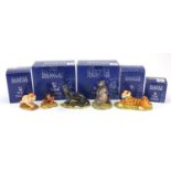 Five Royal Doulton Jungle Book figures with boxes from the Disney Showcase Collection including