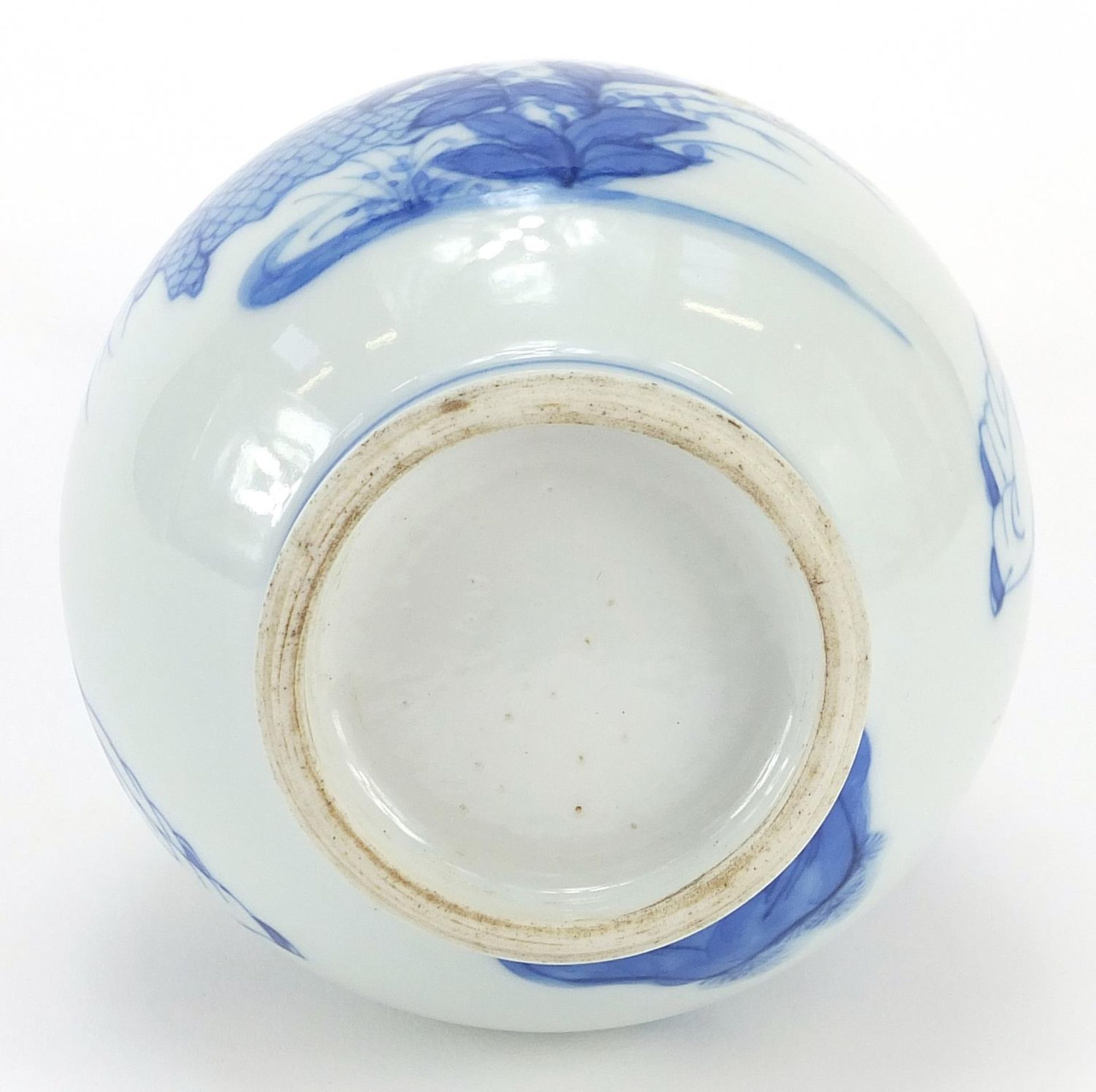 Chinese blue and white porcelain vase hand painted with children playing, 16cm high - Image 3 of 3