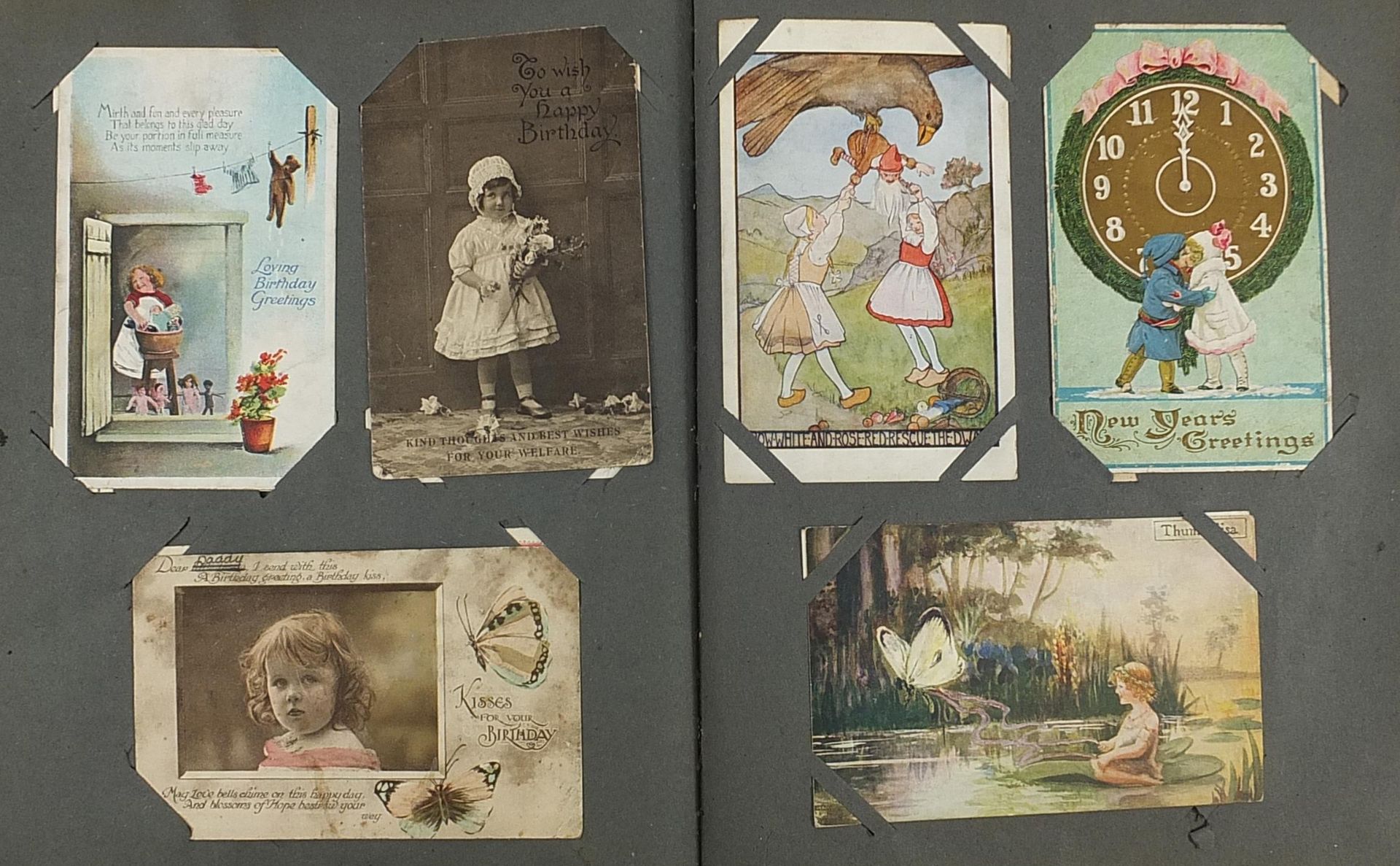 Collection of postcards predominantly arranged in albums including ships, Mabel Lucie Attwell and - Image 5 of 19
