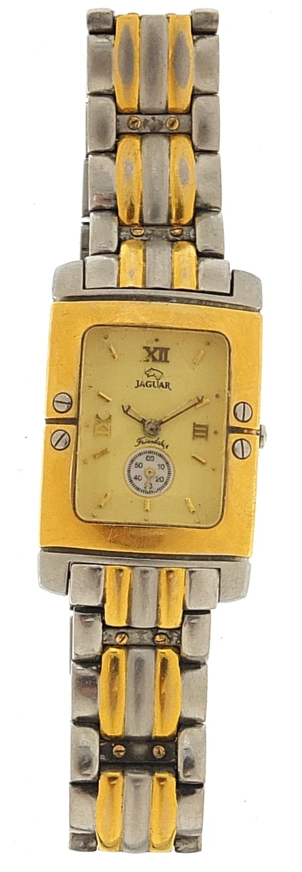 Jaguar, ladies wristwatch with subsidiary dial, the case numbered J-286, 20mm wide - Image 2 of 4