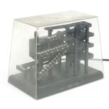 House Martin electronic ball clock with instructions, 26cm wide