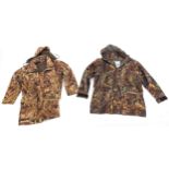 Two gentlemen's Sportchief country hunting camo jackets, one with size label XL