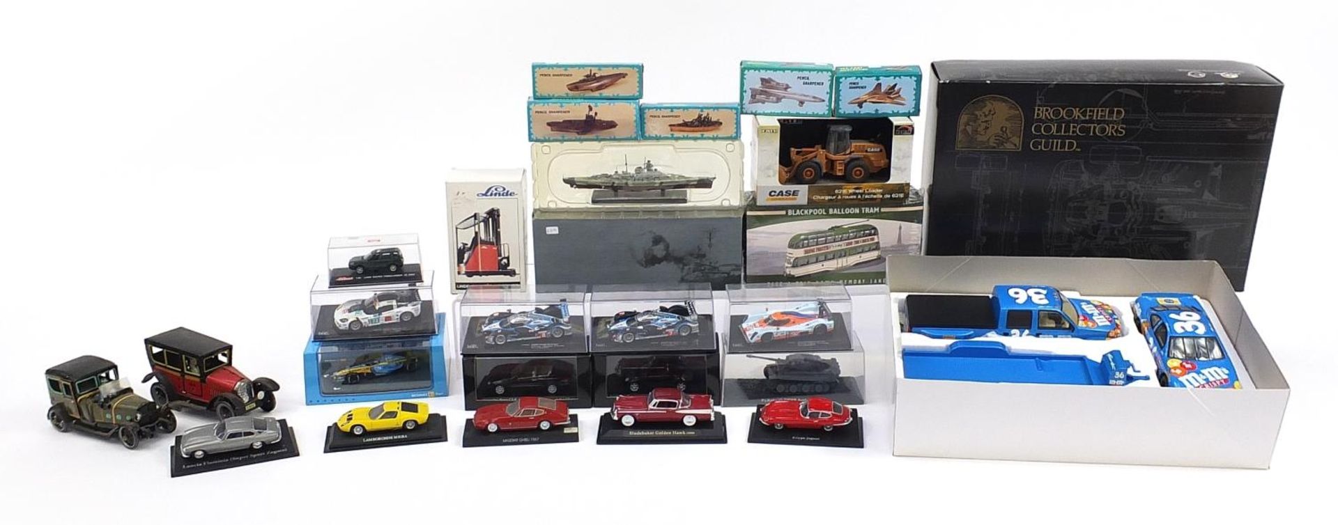 Collectable model vehicles, some diecast with boxes including Brookfield Collector's Guild Track