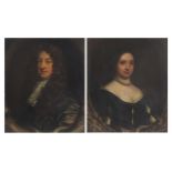 After Peter Lely - Portrait of Sir Thomas Craven and Lady Craven, pair of 17th/18th century Old