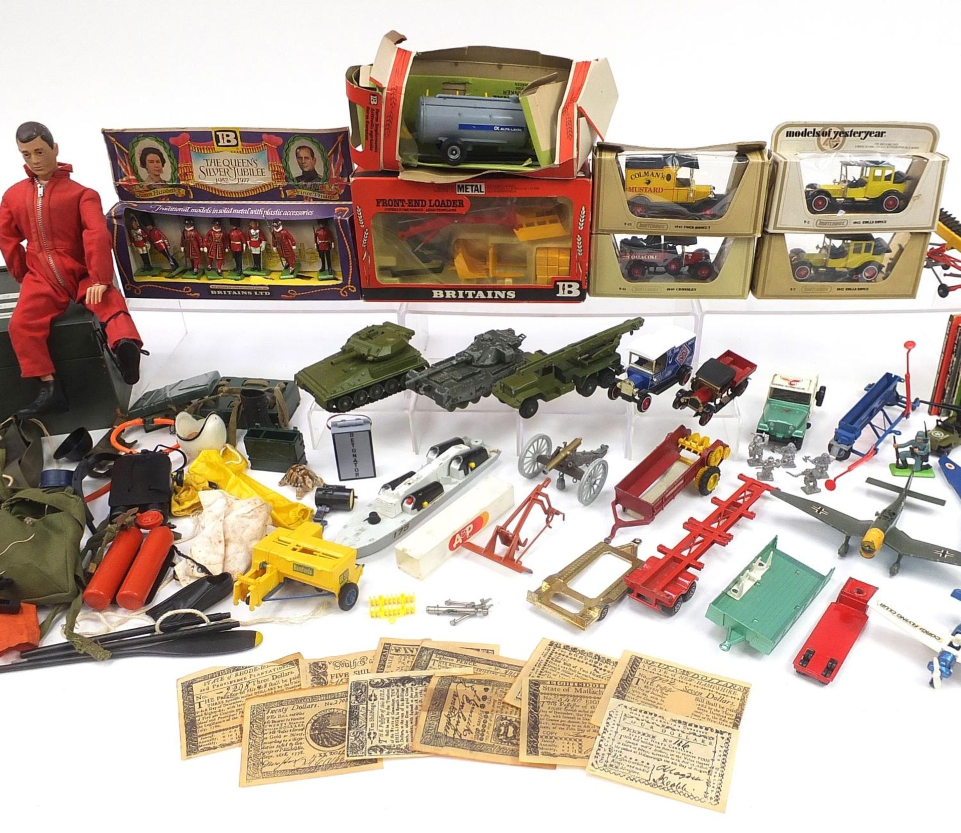Vintage and later toys including Dinky diecast vehicles, Britains soldiers number 7225 and action - Image 3 of 4
