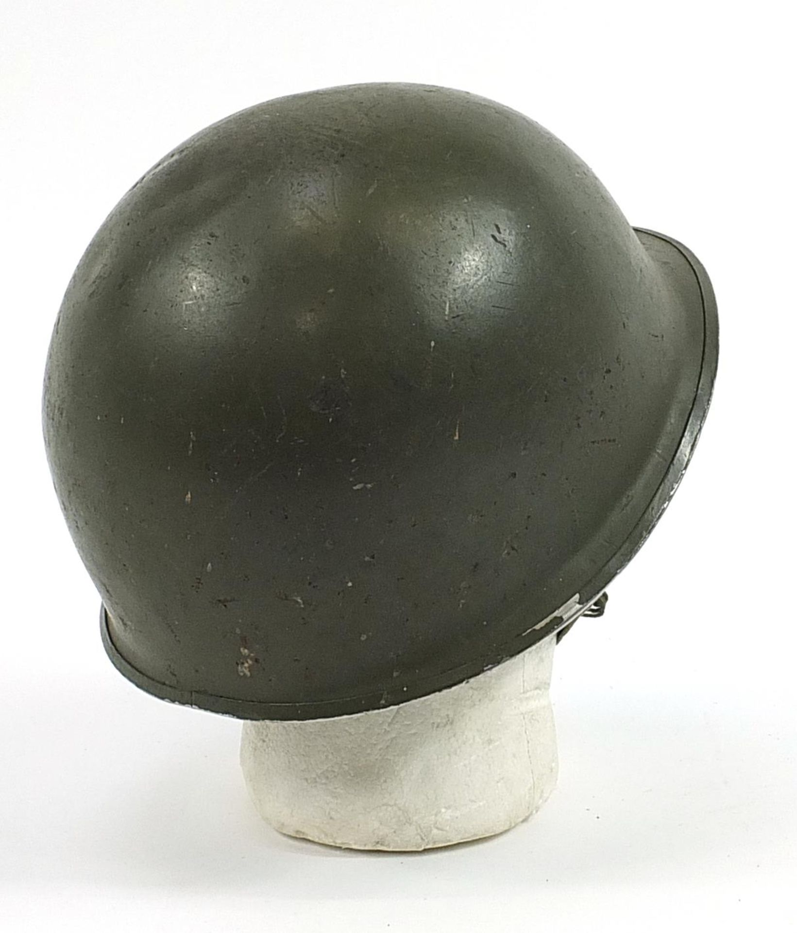 Military interest M1 tin helmet with painted Belgian flag - Bild 2 aus 3