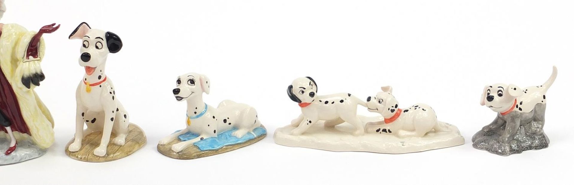 Nine Royal Doulton 101 Dalmatians Disney figures with boxes including Cruella Deville and Lucky & - Image 4 of 7