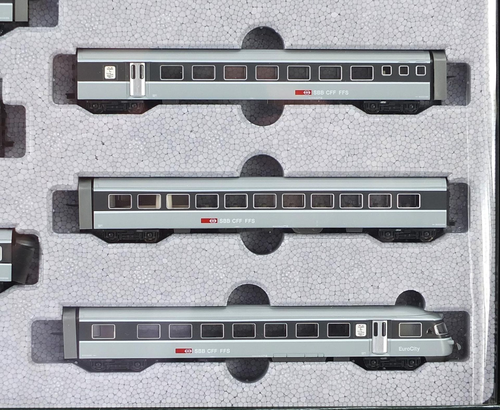 Kato N gauge model railway SBB CFF FFS RABe Euro City 6 - TLG set with box - Image 3 of 3