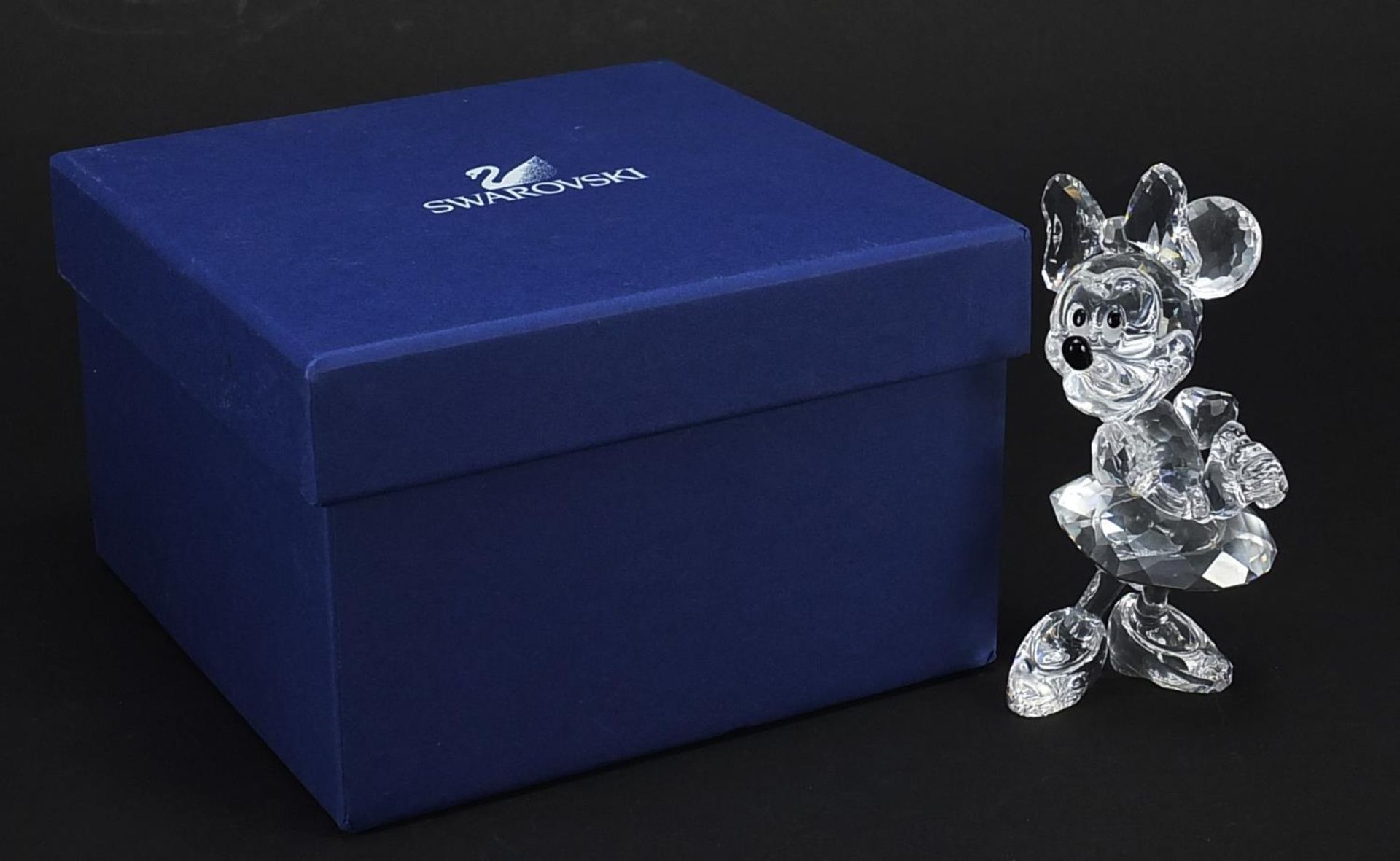 Swarovski Crystal Minnie Mouse Disney figure with box, 10.5cm high
