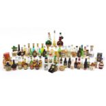 Alcohol miniatures, some whiskies, including Long John and Cinzano