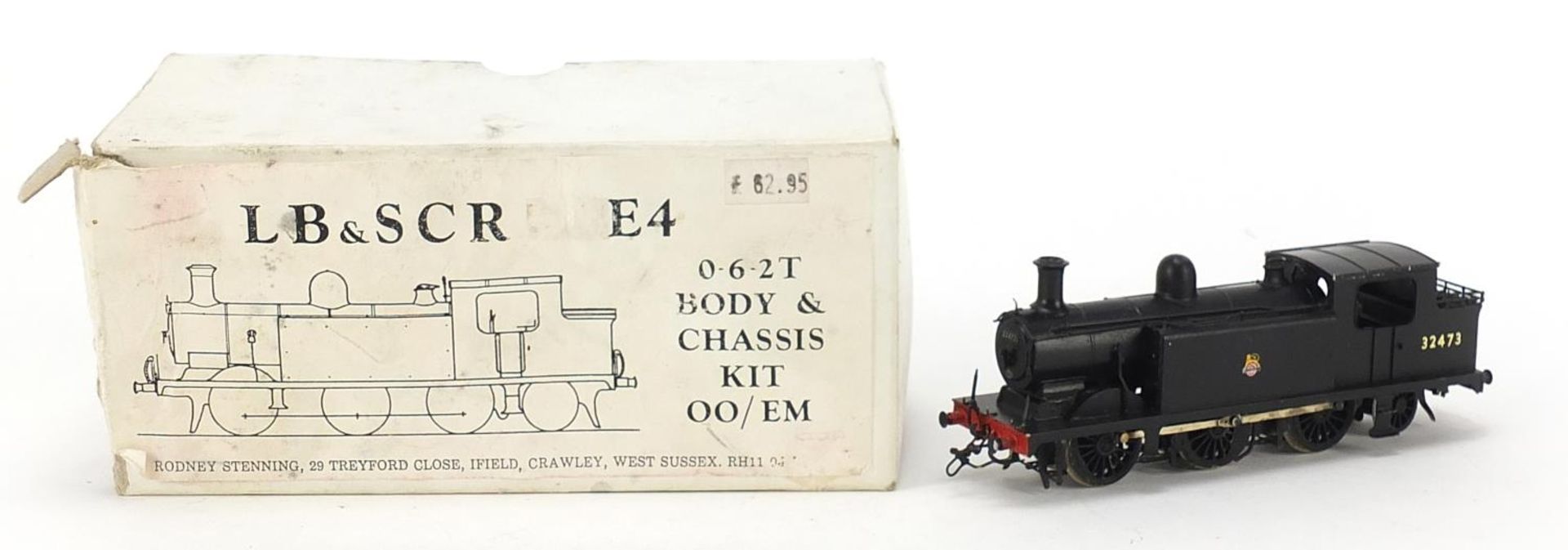 00 gauge model railway 0-6-2 T kit British Railway locomotive with box