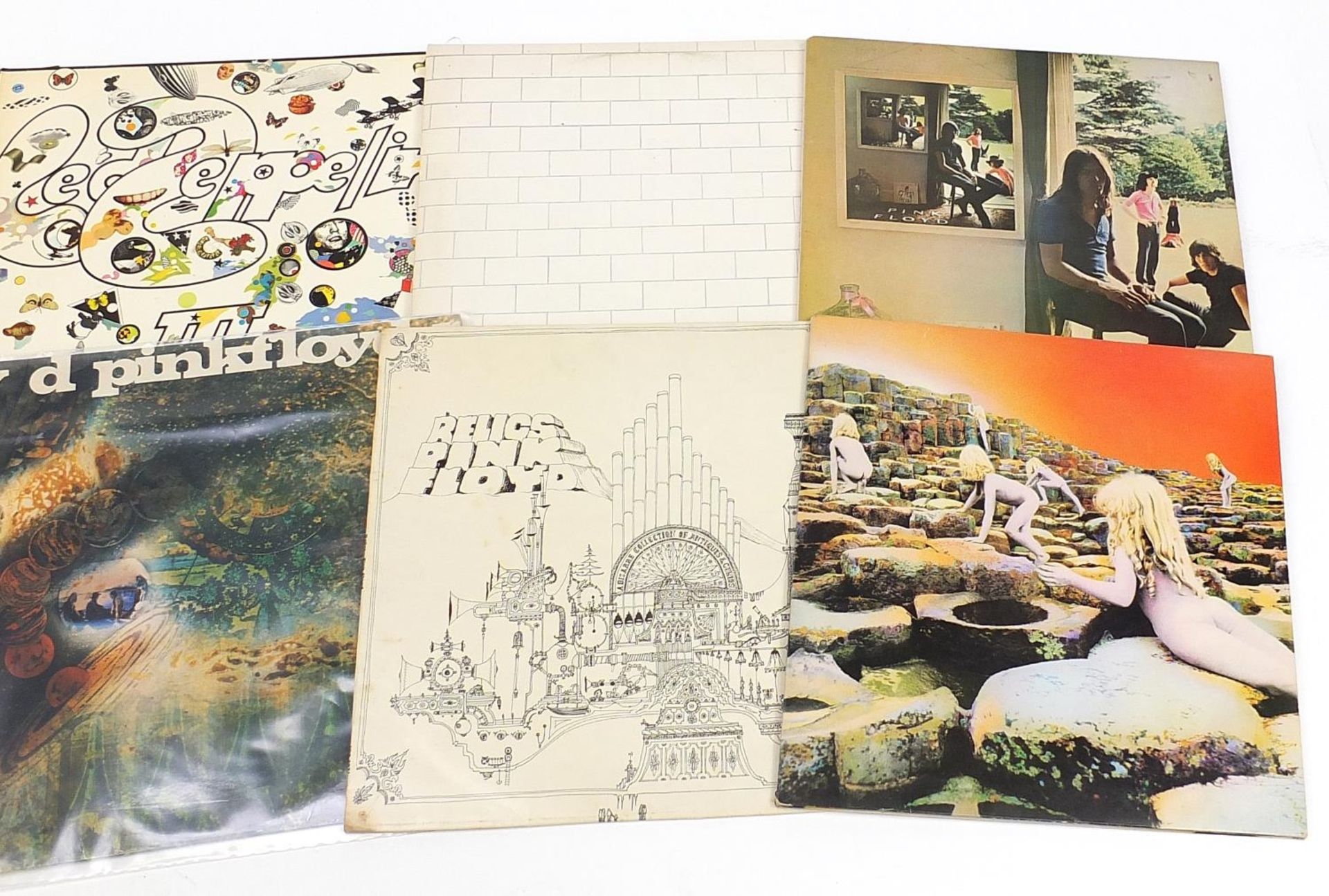 Pink Floyd and Led Zeppelin vinyl LPs including A Saucer Full of Secrets, Houses of the Holy, - Image 3 of 3