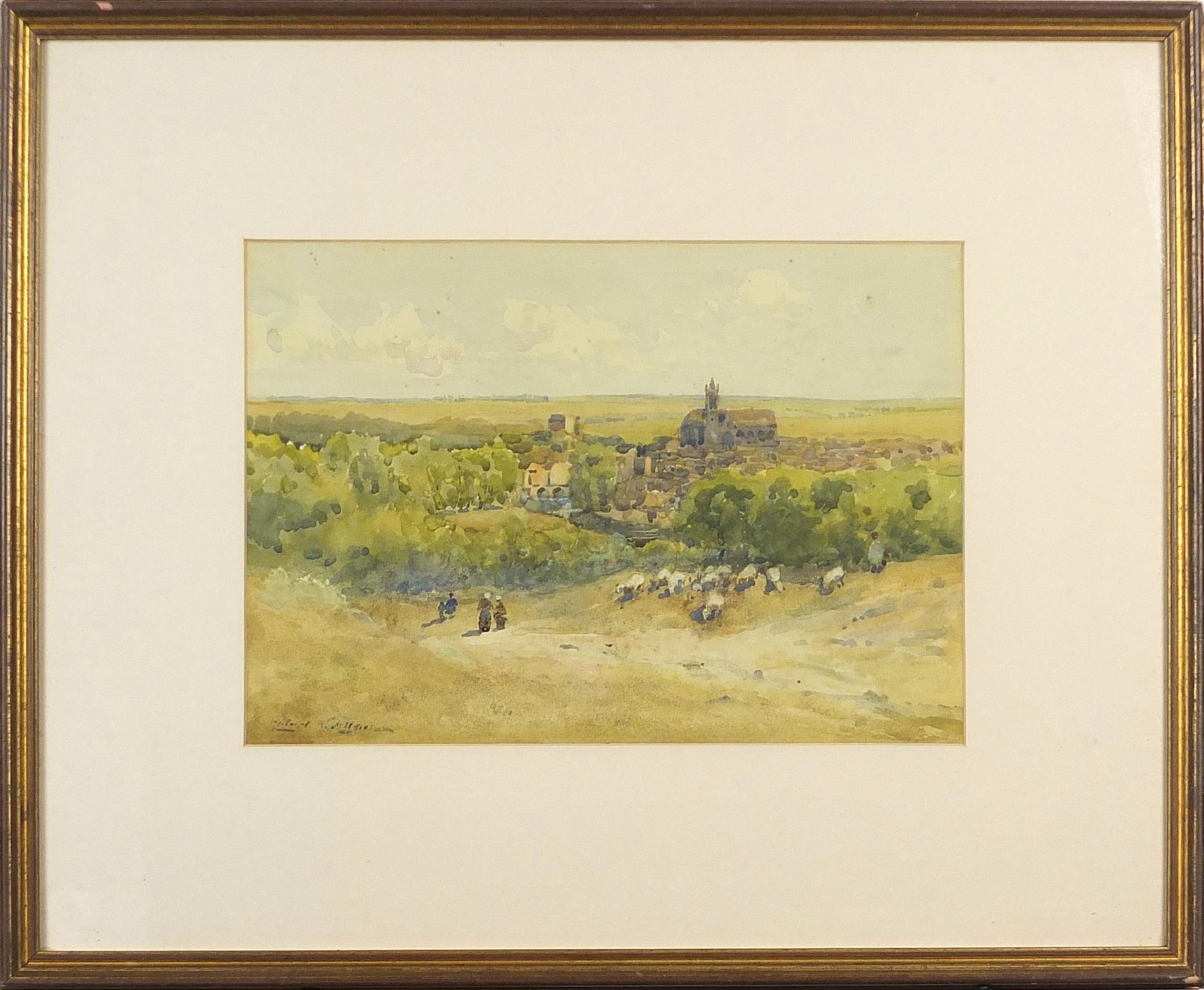Robert Weir Allan - St Moret, France, signed late 19th/early 20th century Scottish watercolour, - Image 2 of 4