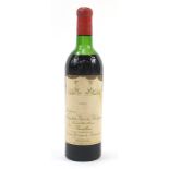 Bottle of 1971 Chateau Mouton Baron Philippe de Rothschild red wine