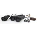 Optical equipment including a pair of L & G Cross Channel 40 x 70 binoculars and pair of Nikon 7 x