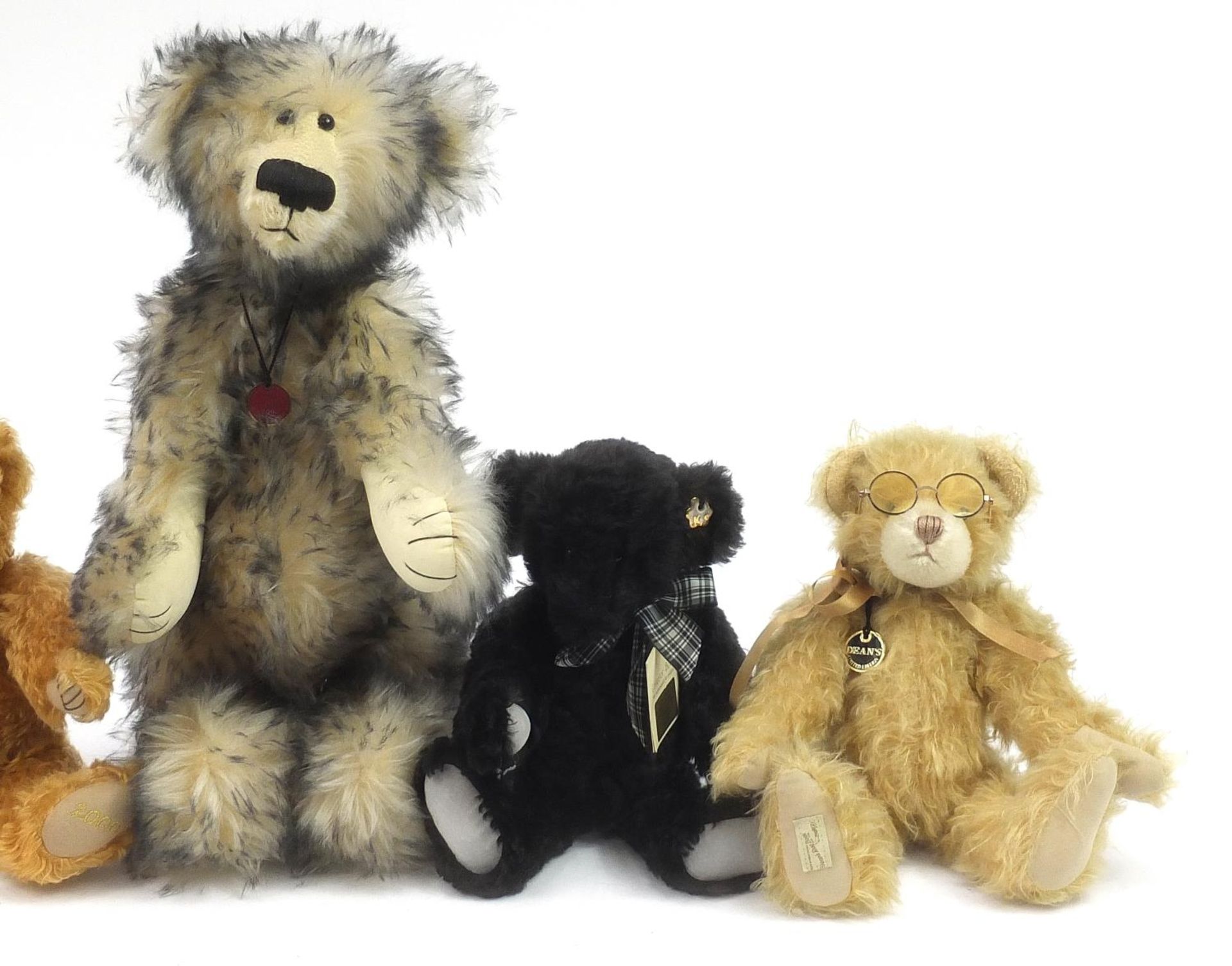 Six collectable teddy bears including Deans 2003 Centenary bear - Drizzle limited edition 134/250, - Image 3 of 5