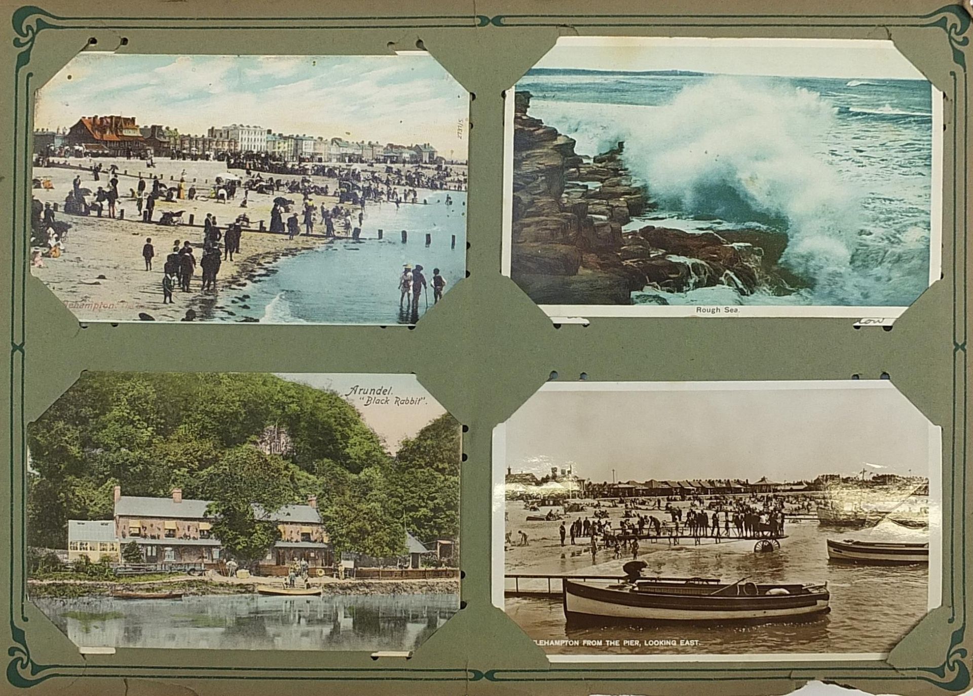 Collection of postcards predominantly arranged in albums including ships, Mabel Lucie Attwell and - Image 13 of 19