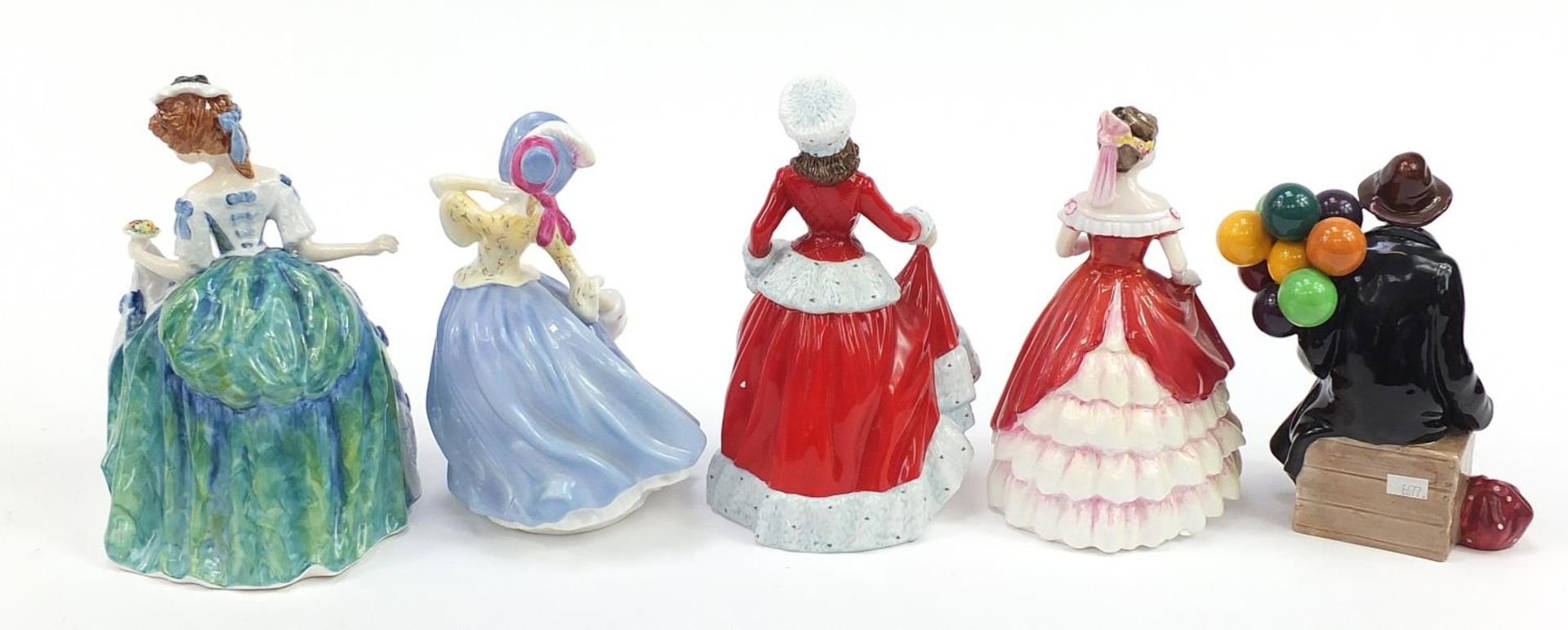 Five Royal Doulton figurines with boxes including Molly and Linda, each 20cm high - Image 5 of 7