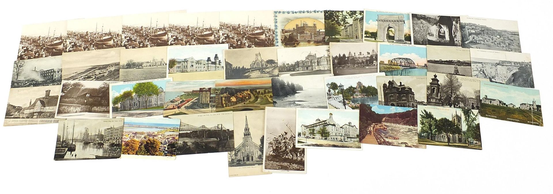 Early 20th century and later topographical postcards, some photographic including Derbyshire,