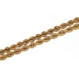 Christian Dior, vintage gold plated necklace, 60cm in length, 28.8g