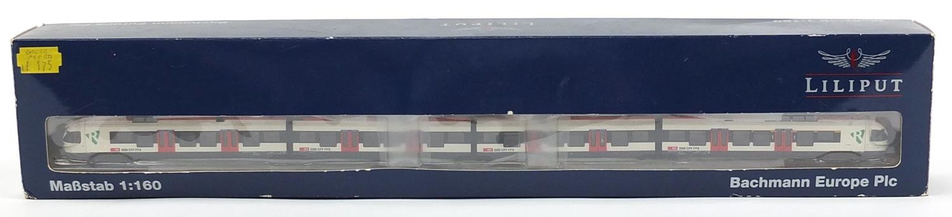 Liliput N gauge model railway Flirt Railcar four coach unit with box by Bachmann Europe, number