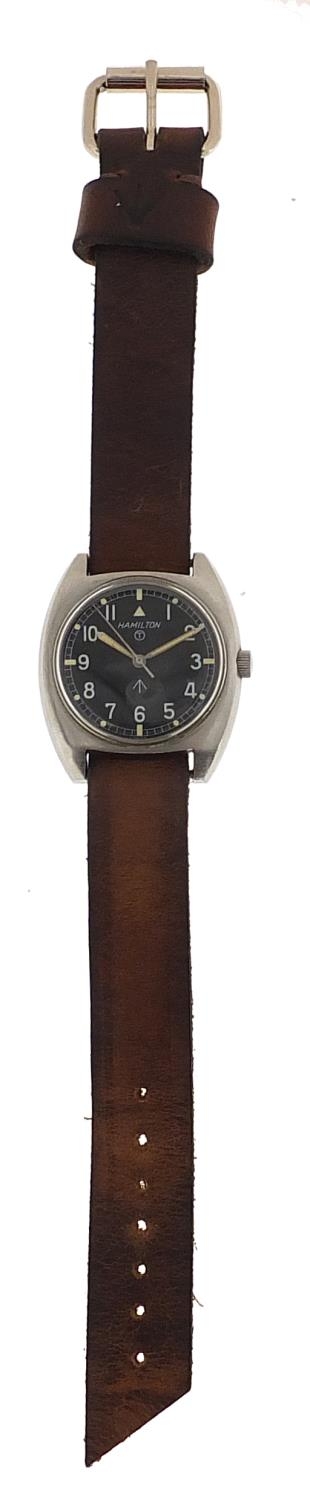 Hamilton, military issue gentlemen's wristwatch, the case engraved 6bb/5238290 2808/74, the case - Image 2 of 4