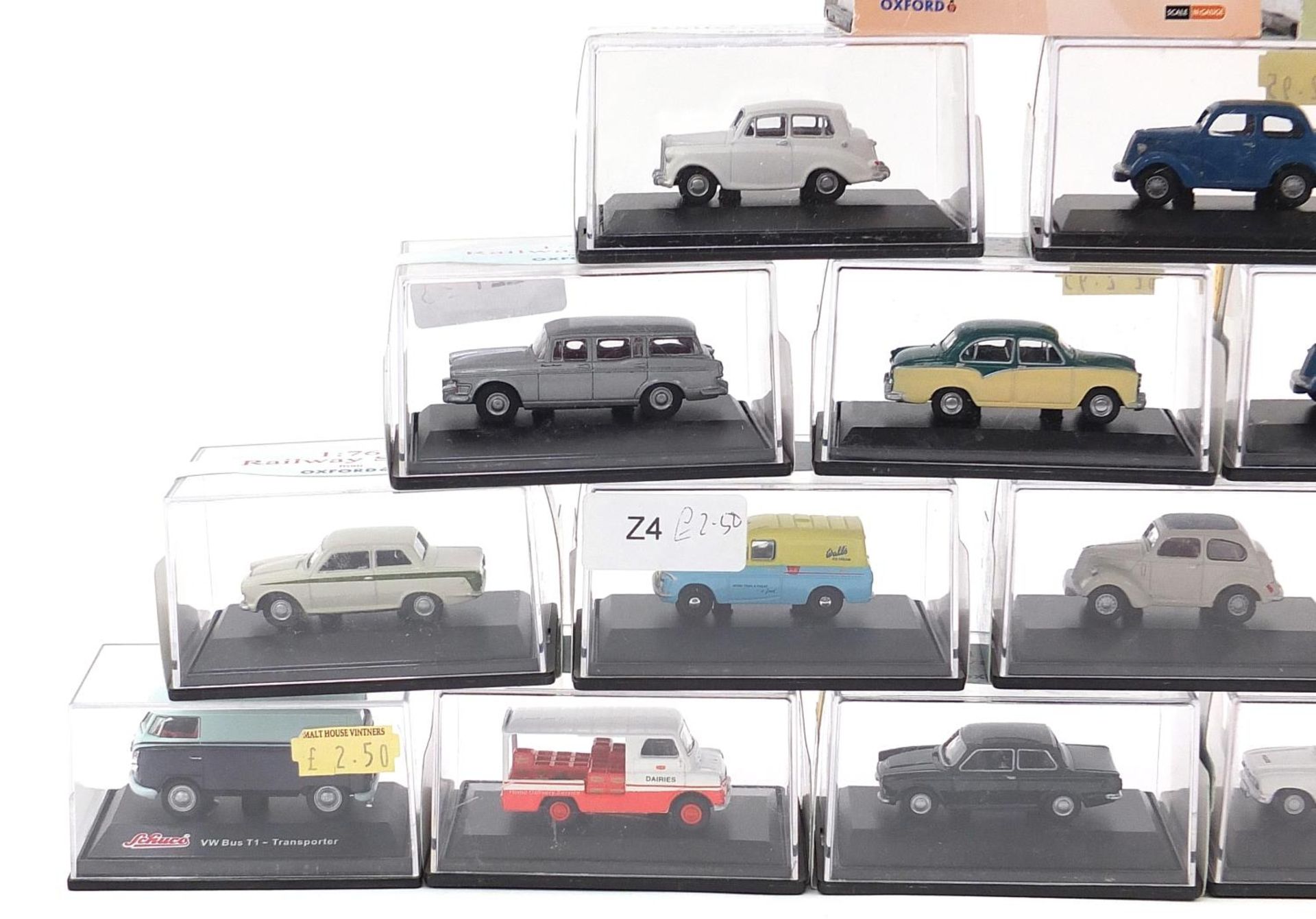 Twenty five Oxford 1.76 scale diecast vehicles with cases together with two Corgi and a Schuco WV - Image 3 of 5