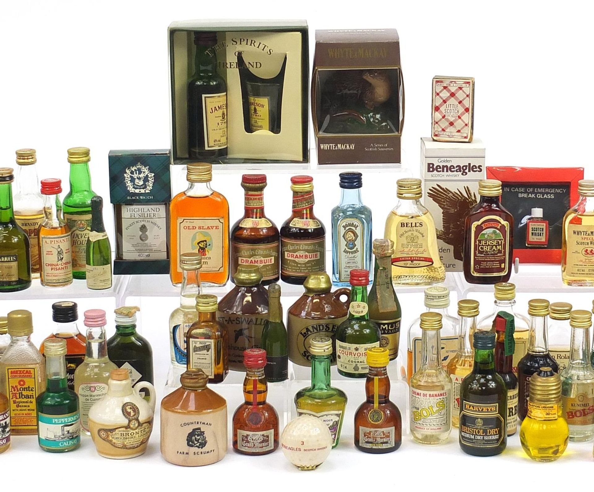 Large collection of alcohol miniatures including whiskeys - Haig, Bells, Old Slave Jamaica rum, - Image 3 of 4