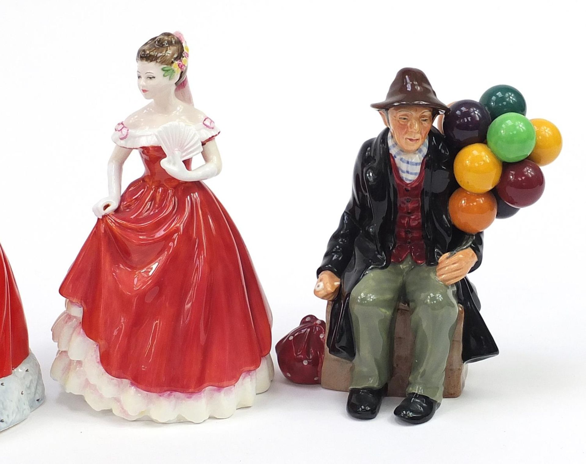 Five Royal Doulton figurines with boxes including Molly and Linda, each 20cm high - Image 4 of 7