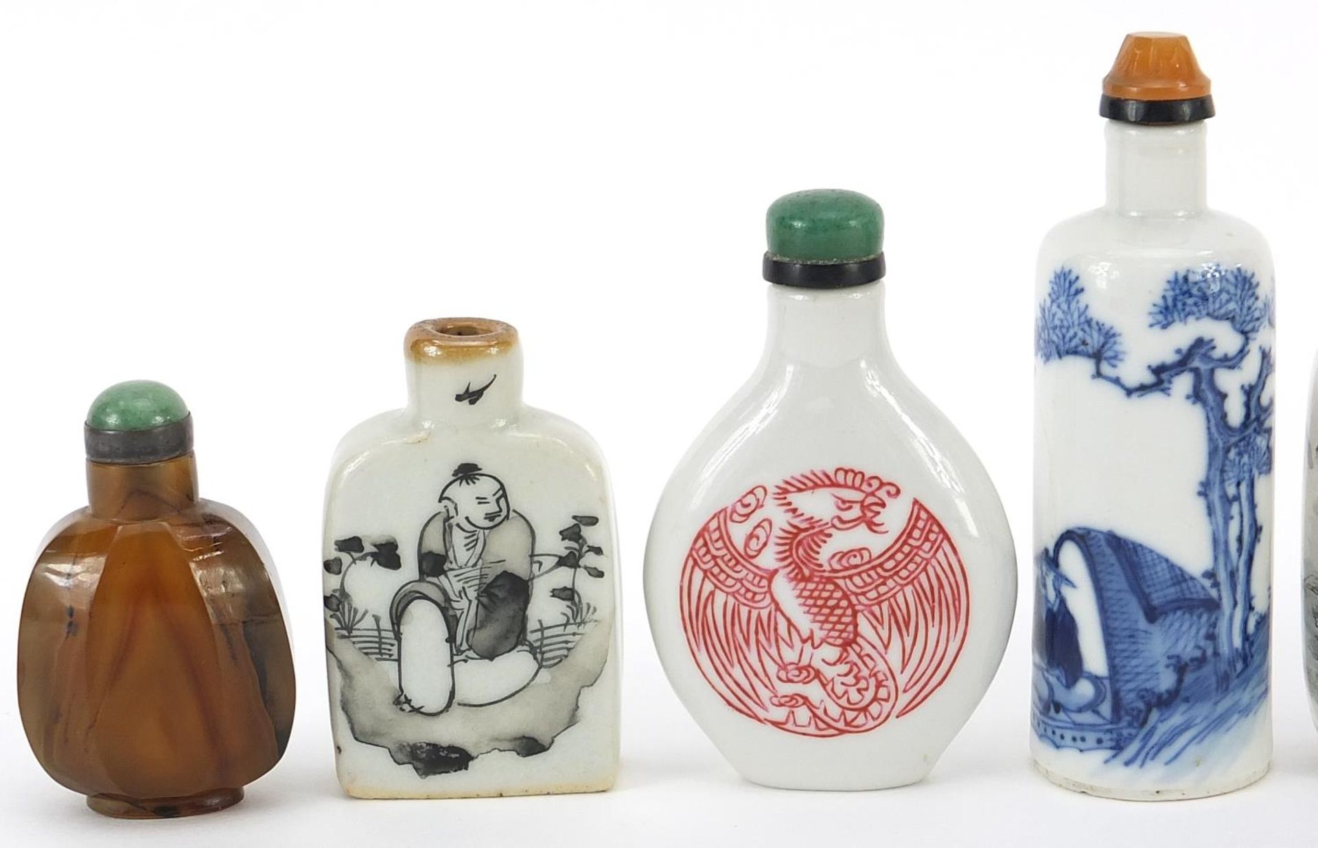 Chinese snuff bottles including internally hand painted, cloisonne and porcelain examples, the - Image 2 of 7