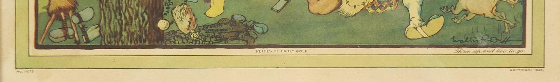 After Walter R Duff - The Perils of Early Golf, set of three golfing interest prints in colour - Image 4 of 13