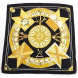 Hermes sextant silk scarf by Loic Dubigeon with box