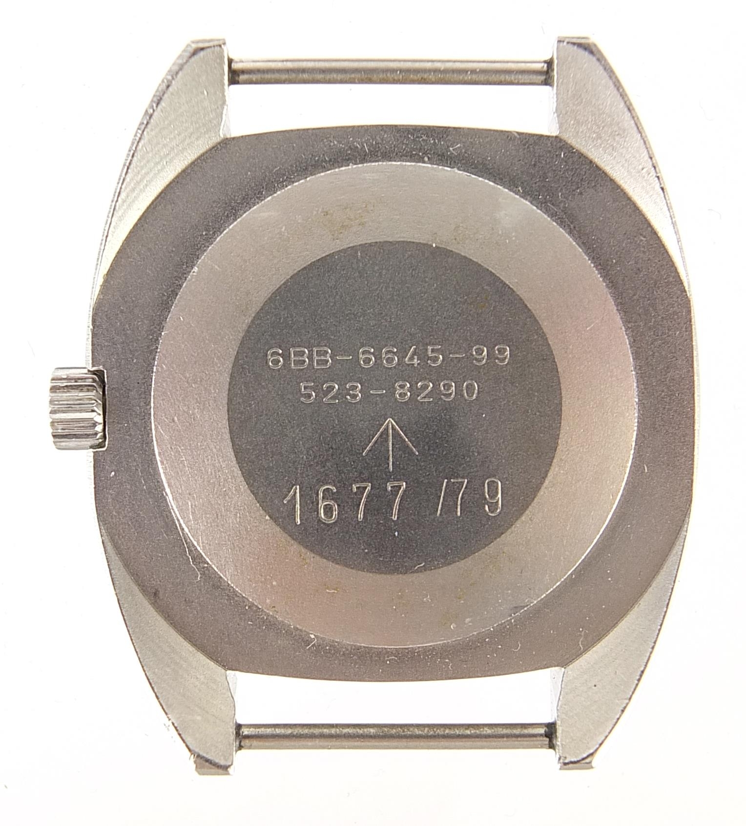 C W C, gentlemen's military issue wristwatch the case engraved 6BB-6645-99 523-6290 1677/79, the - Image 3 of 4