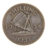 George V 1934 Fijian shilling