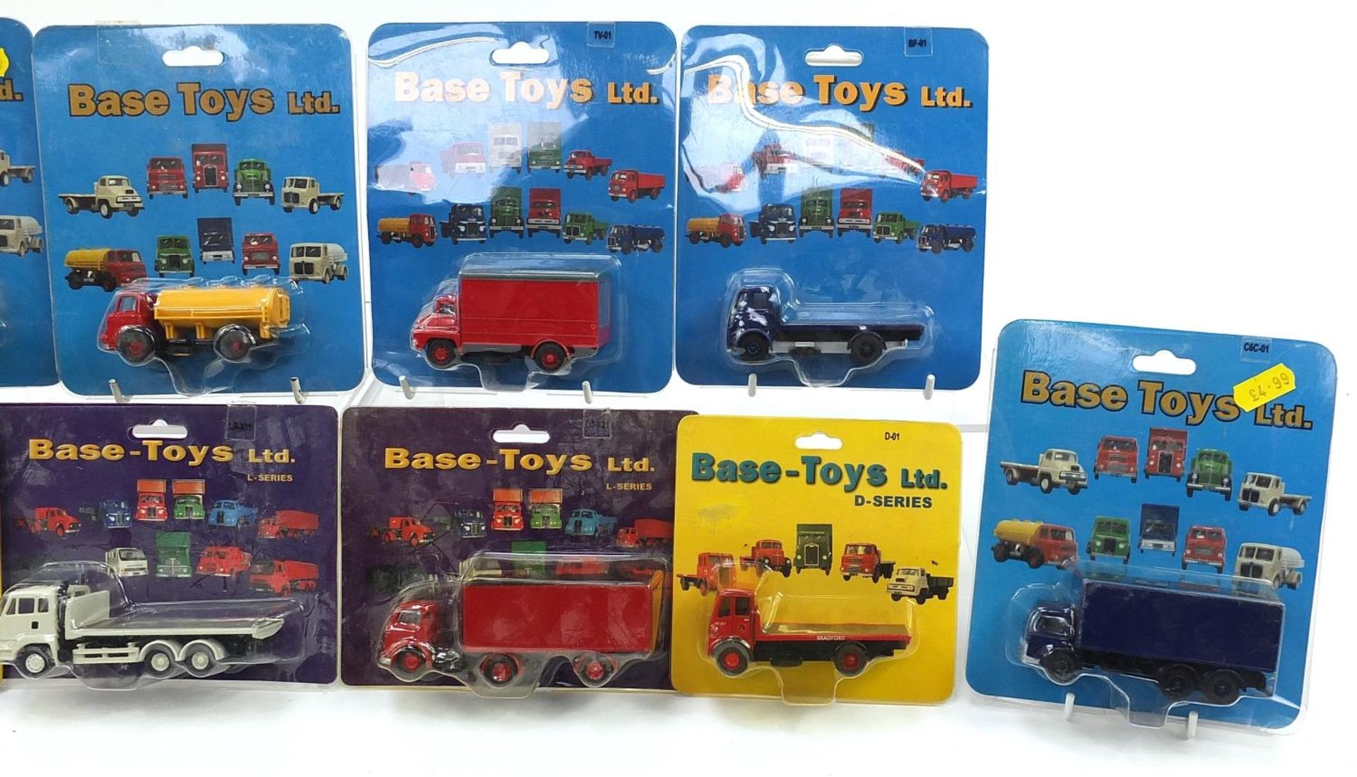 Collection of Base Toys diecast advertising vehicles with blister packs and boxes - Image 3 of 3
