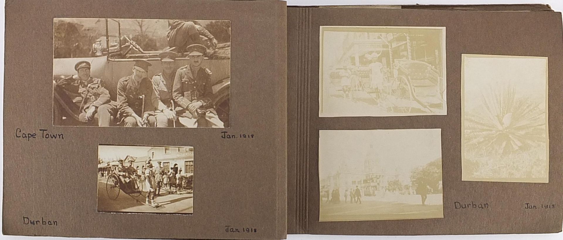 Military interest photograph album relating to the Lancashire Fusiliers including Cape Town and